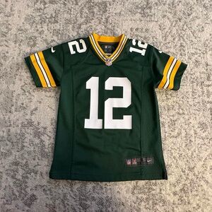 Youth Small Nike On Field Aaron Rodgers Green Bay Packers Green Football Jersey